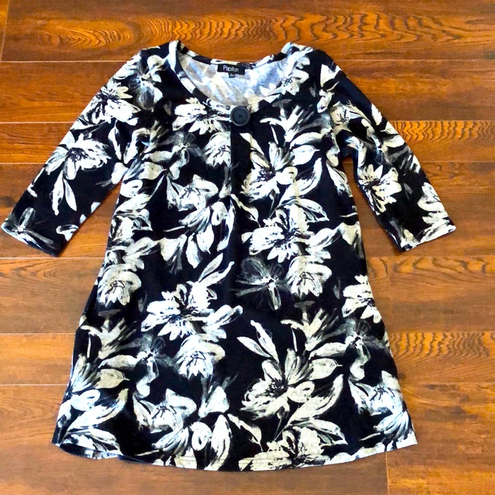 Papillon Soft Floral Dress EUC Small